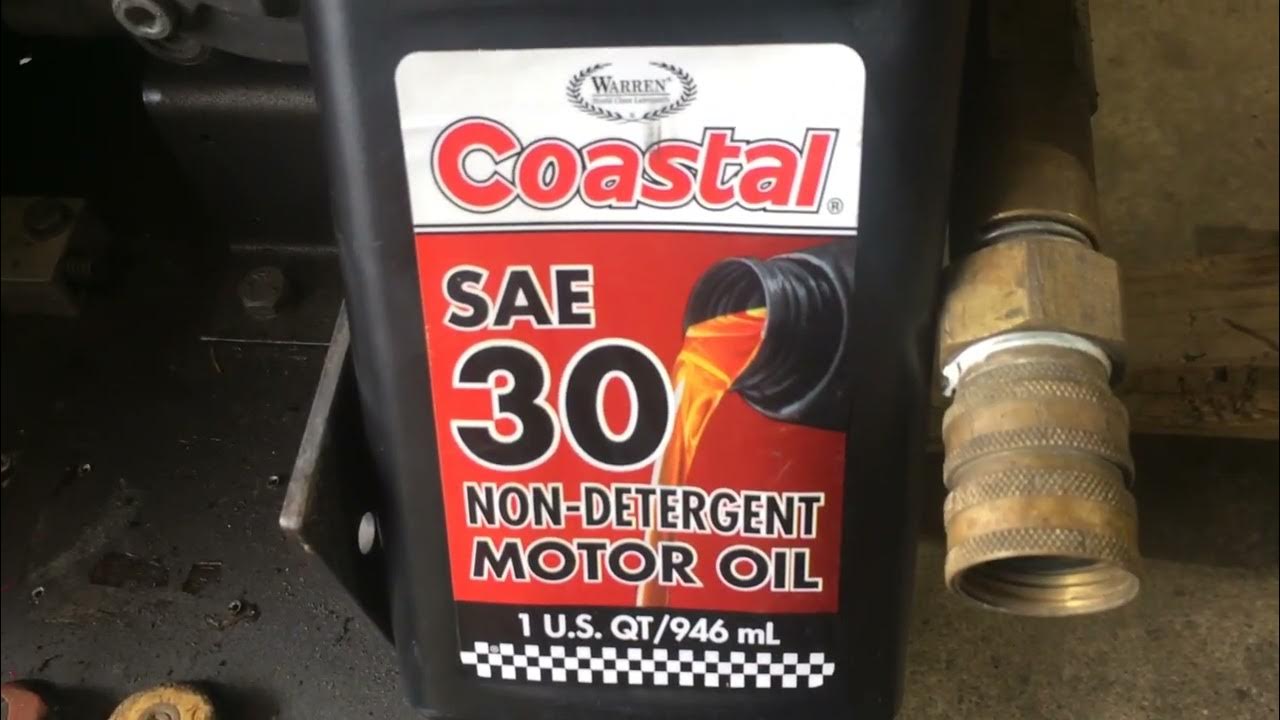 Changing nondetergent oil pressure washer pump YouTube