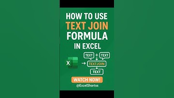 TEXTJOIN Excel Formula | Combine Text Like Pro! 💡 #Shorts #excel #exceltips #excelshorts #excel2025