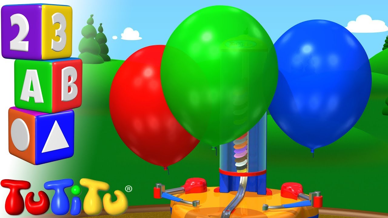 Culorile De Invățare In Limba Engleză Masina Cu Baloane Tutitu