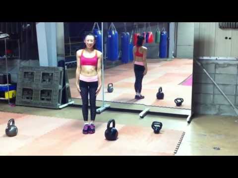 Princess 朝里紘乃 ケトルベル スイング Kettlebell Swing