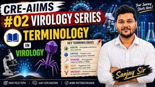 #02 VIROLOGY SERIES | Terminology of Viruses Explained | AIIMS CRE 2026 | Sanjay Sir