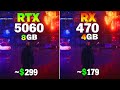 RTX 5060 vs RX 470 - Test in 8 Games