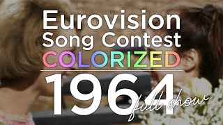 Eurovision Song Contest 1964: FULL [COLORIZED]