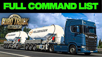 FULL Console Commands guide for ETS 2 & ATS | (Teleport, Time, Traffic Settings)