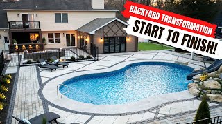 Our BIGGEST Backyard Makeover EVER! Pool, Patio, Addition, and MORE!