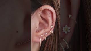 Stylish Gold Cartilage Earring Ideas Perfect for Multiple Ear Piercings