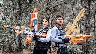 LTT Nerf War : Couple SEAL X Warriors Nerf Guns Fight Dangerous Criminal Group Dr Lee Money Heist