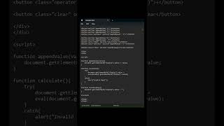 In this video , we see how to save and run an HTML calculator project in visual studio code 💻