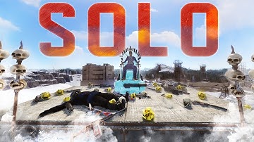 SOLO 18 000 HOURS VETERAN vs A 600 POP SERVER - Rust Movie