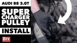 Audi B8 3.0T Supercharger Pulley Complete Install | DIY | ECS Tuning