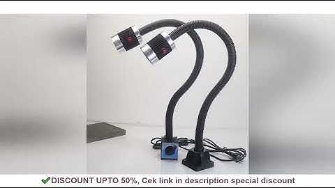 Led CNC Machine Tool Work Lamp Lathe long Gooseneck Workshop Working Lights Magnetic / Screw Base Su