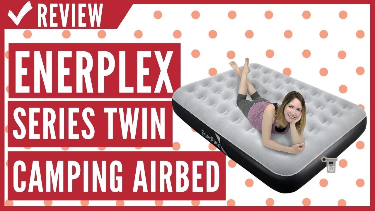EnerPlex Never Leak Camping Series Twin Camping Airbed with High ...