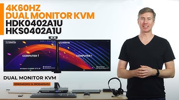 4K60hz Dual Monitor KVM!  Fast, reliable, easy setup.  Introducing TESmart HDK0402A1U & HKS0402A1U.