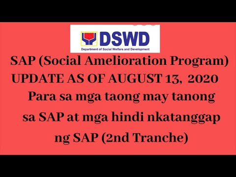 DSWD SAP Update 8.13.2020| Mga Rekalmo at Tanong sa SAP |DSWD UsapTayo Portal| BogsChester