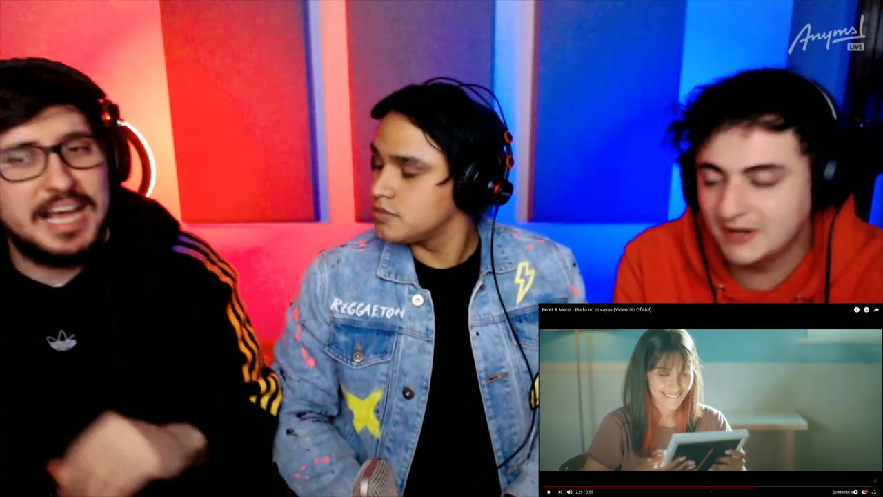 [Reacción] Beret & Morat - Porfa no te vayas (Videoclip Oficial) | ANYMAL LIVE 🔴