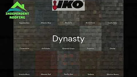 Iko Dynasty Shingle Colors