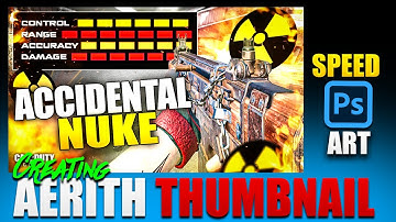 EASY CALL OF DUTY MOBILE THUMBNAIL SPEED ARTS FOR AERITH ( CALL OF DUTY MOBILE) + FREE TEMPLATE