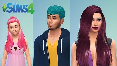 The Sims 4: Create A Sim - Using One Main Colour - CharliSims