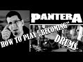 Tutorial pantera  becoming  double bass drums explained