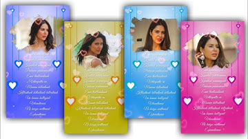 Colorful brush effect full screen status video editing in kinemaster | Love Lyrics Video Editing