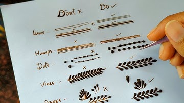 Mistakes Beginner Henna Artists do | Do