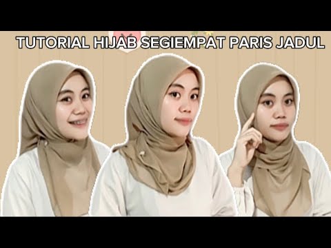 Tutorial Hijab Segiempat || Paris Jadul || By Nurul Muafika