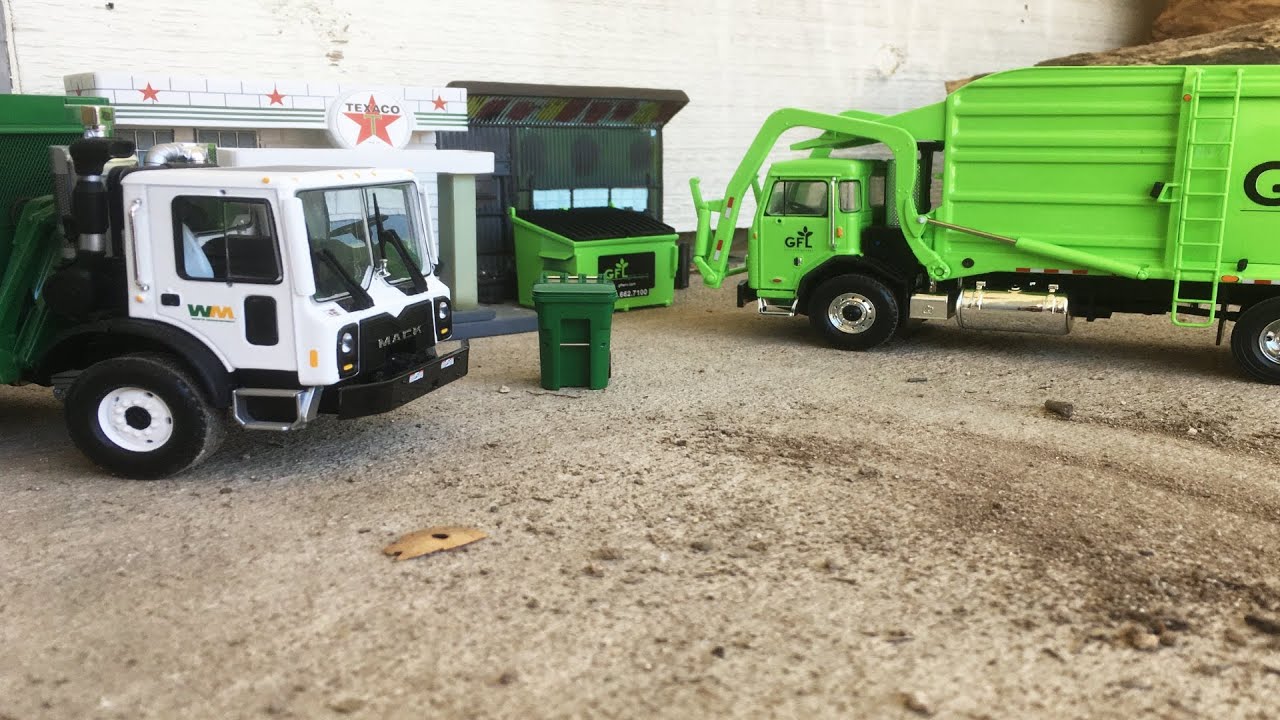 GFL Custom First Gear Front Loader and Side Loader Garbage Truck Trash