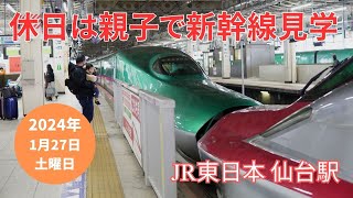 東北新幹線　JR東日本・仙台駅 　休日は親子で新幹線見学