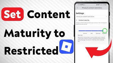 How to Set Content Maturity to Restricted on Roblox Mobile (Updated)