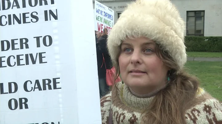 Vaccine skeptics protest bill removing exemptions