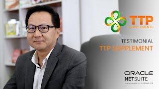 TTP Supplement x Humanica | Testimonial Oracle Netsuite