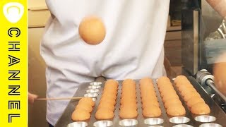 宙を舞う!?驚きのベビーカステラ
