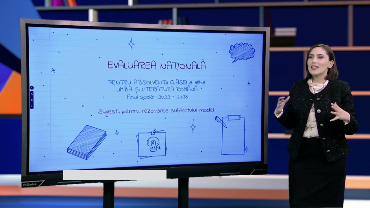 TeleŞcoala: Limba şi literatura română clasa a VIII-a –Subiect model Evaluare Naţională 2022-2023-p3