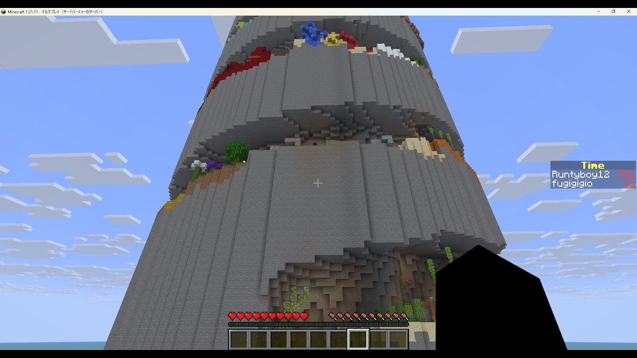 【minecraft】アスレチックの練習をしたい