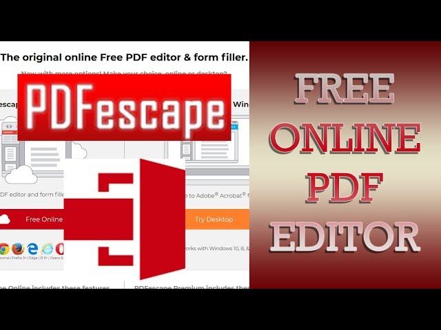 PDF Editor Free - Edit PDF and Form Filler Online - PDFescape