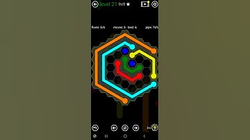 How To Solve Flow Free Hexes 9x9 Mania Level 21 Board Walk Through Solution Walkthrough