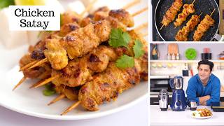 Chicken Satay Peanut Sauce | Chicken Kebab | Kunal Kapur Thai Recipe | Spicy Street Food