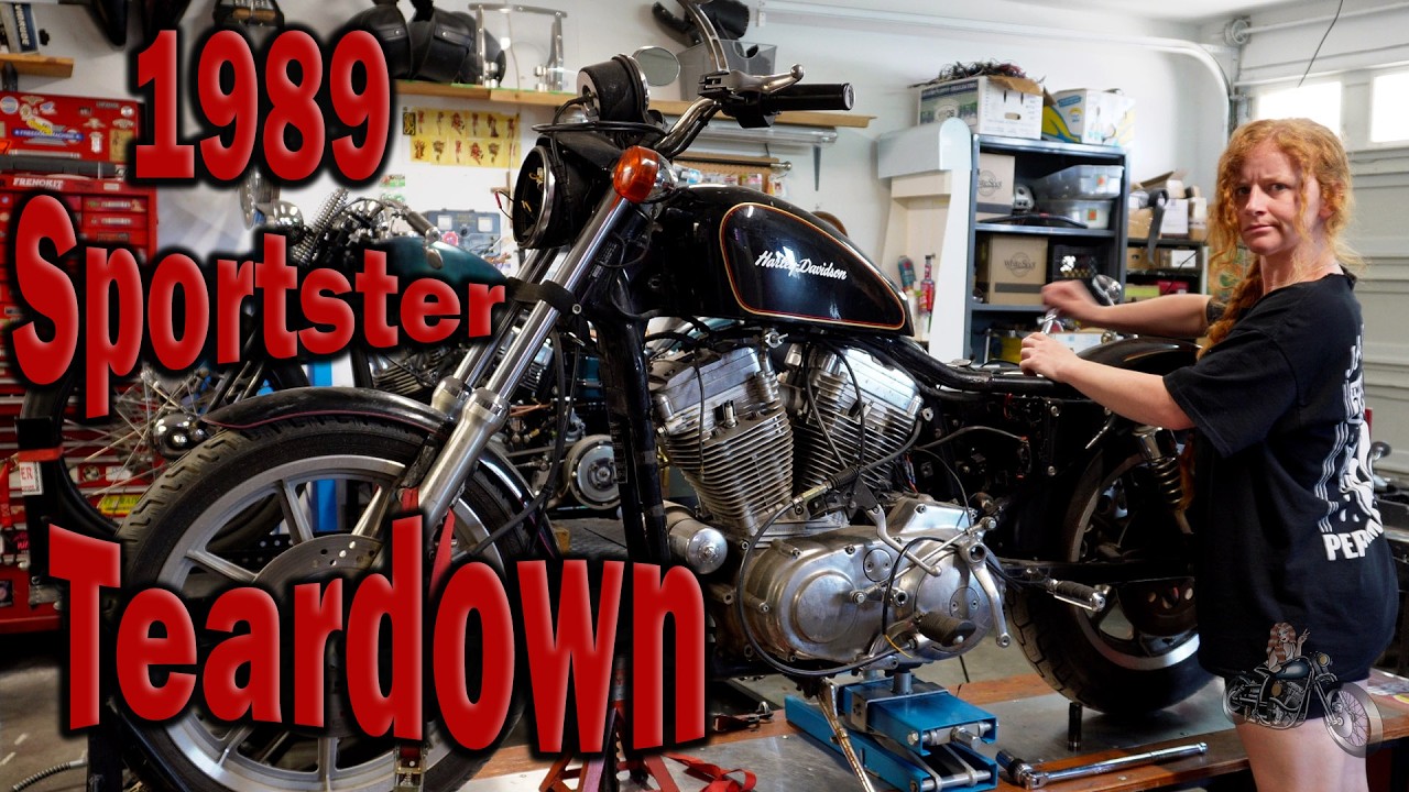 1989 Sportster - Complete Disassembly In Under 4 minutes.