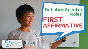 Conquering Debating - First Affirmative Speeches