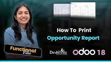How To  Print Opportunity Report In Odoo