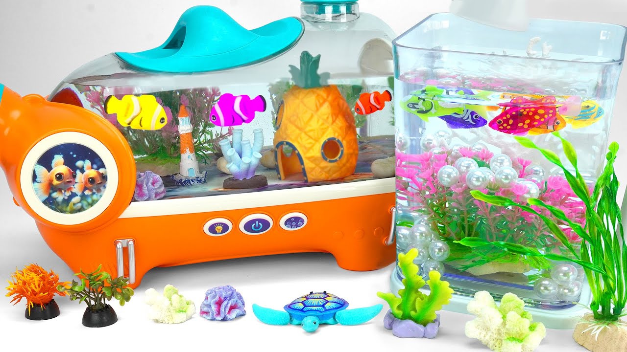 Satisfying Unboxing Zuru Robo Alive Aquarium PlaySet ASMR