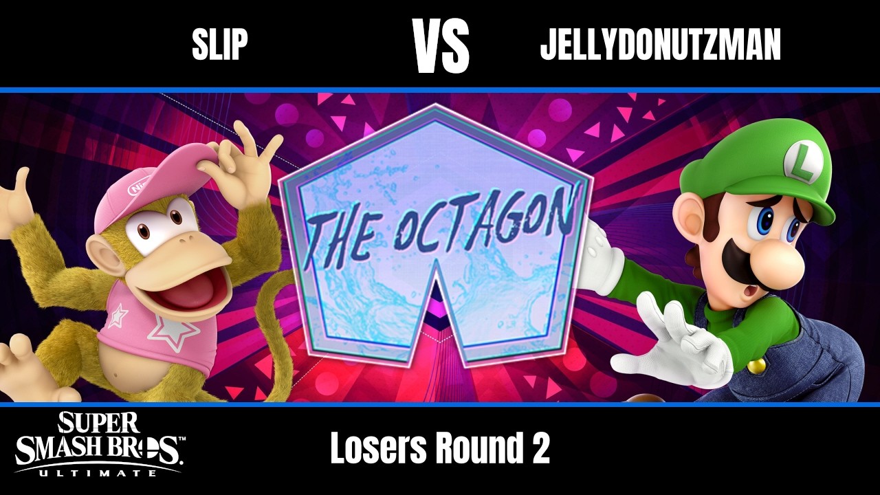 SLIP (Diddy Kong) vs JELLYDONUTZMAN (Luigi) - Ultimate Losers Round 2 - Octagon #148