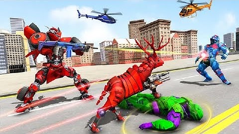 Deer Robot Car Game – Robot Transforming Games - Android Gameplay