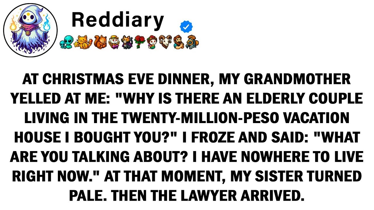 At Christmas Eve dinner, my grandmother yelled at me, but I froze and said, 