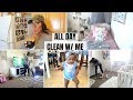CLEAN WITH ME  | ULTIMATE ALL DAY CLEAN WITH ME | ALONE WITH 2 TODDLERS 2018