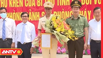 Trao Quyết Định Thăng Cấp Đại Úy Cho Trung Úy Cảnh Sát Cứu Người Bị Đuối Nước | Tin Tức 24h | ANTV