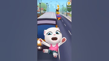 To Day Funny Fails Talking Tom Gold Run Android iOS Gameplay #talkingtom#shortfeed#shorts