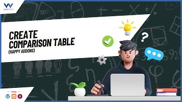 How to add Comparison Table in WordPress Website Using Elementor(Happy Addons) - WordPress Tutorials