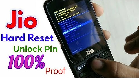 Jio 4G Phone HARD RESET / UNLOCK PIN (F90M) 100% Work