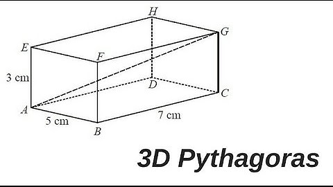 How to work out 3D Pythagoras GCSE maths question 2